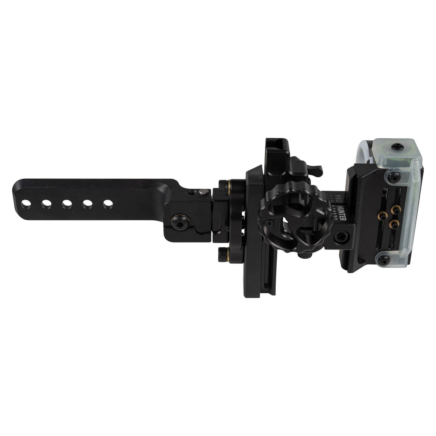 Bowtech Centermass Pro Hunter Sight archery sight in black with adjustable mounting bracket