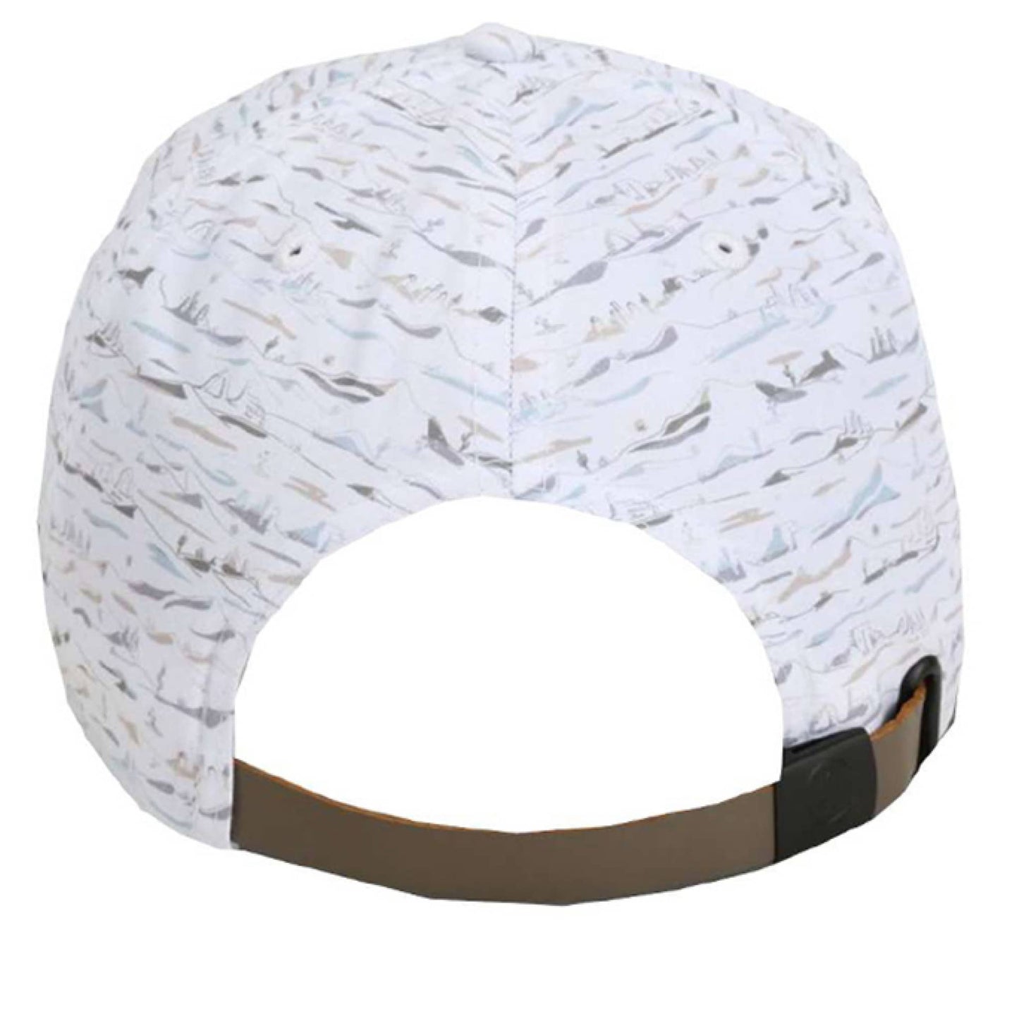 C and K Archery white elk logo archery hat, back view