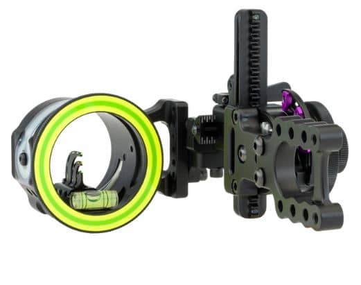 Spot Hogg Boonie Triple Stack sight, black with green ring, side view