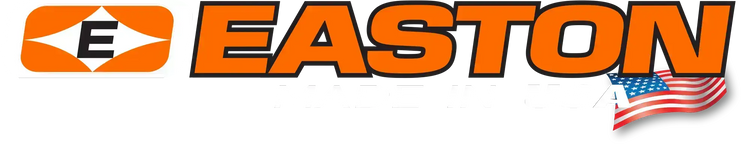 Easton arrows logo in orange and black with USA flag, Easton arrows for sale