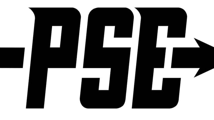 PSE bow stabilizers black logo front view