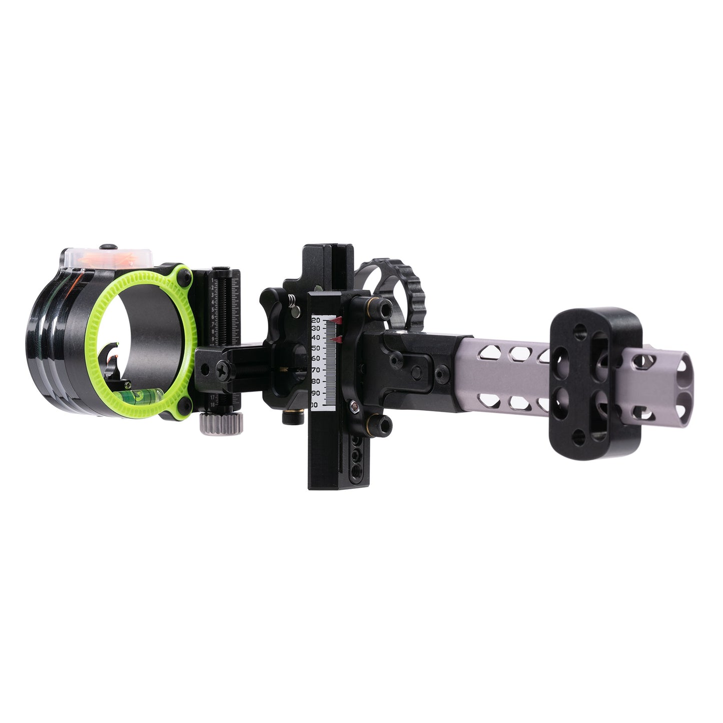 Black Gold Dual Trac bow sight side view black and green
