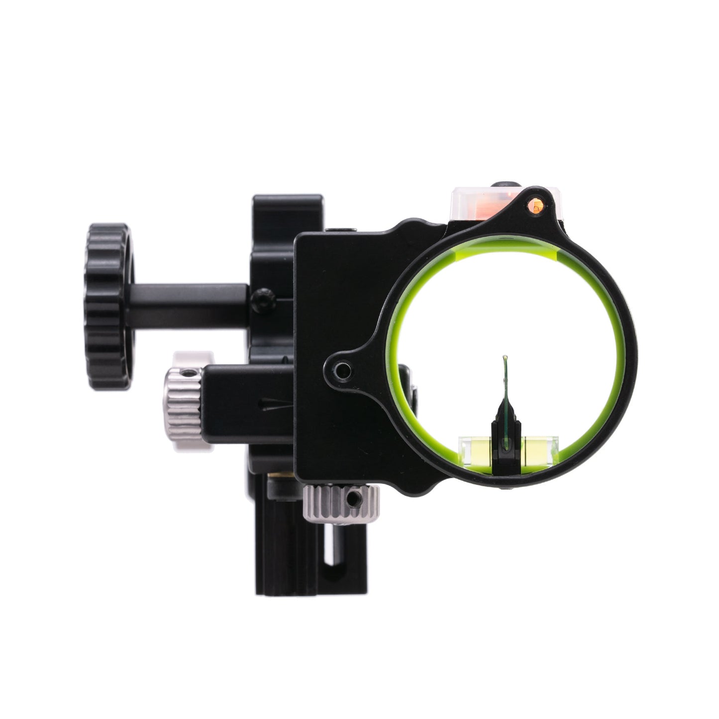 Black Gold Dual Trac bow sight, black, front view