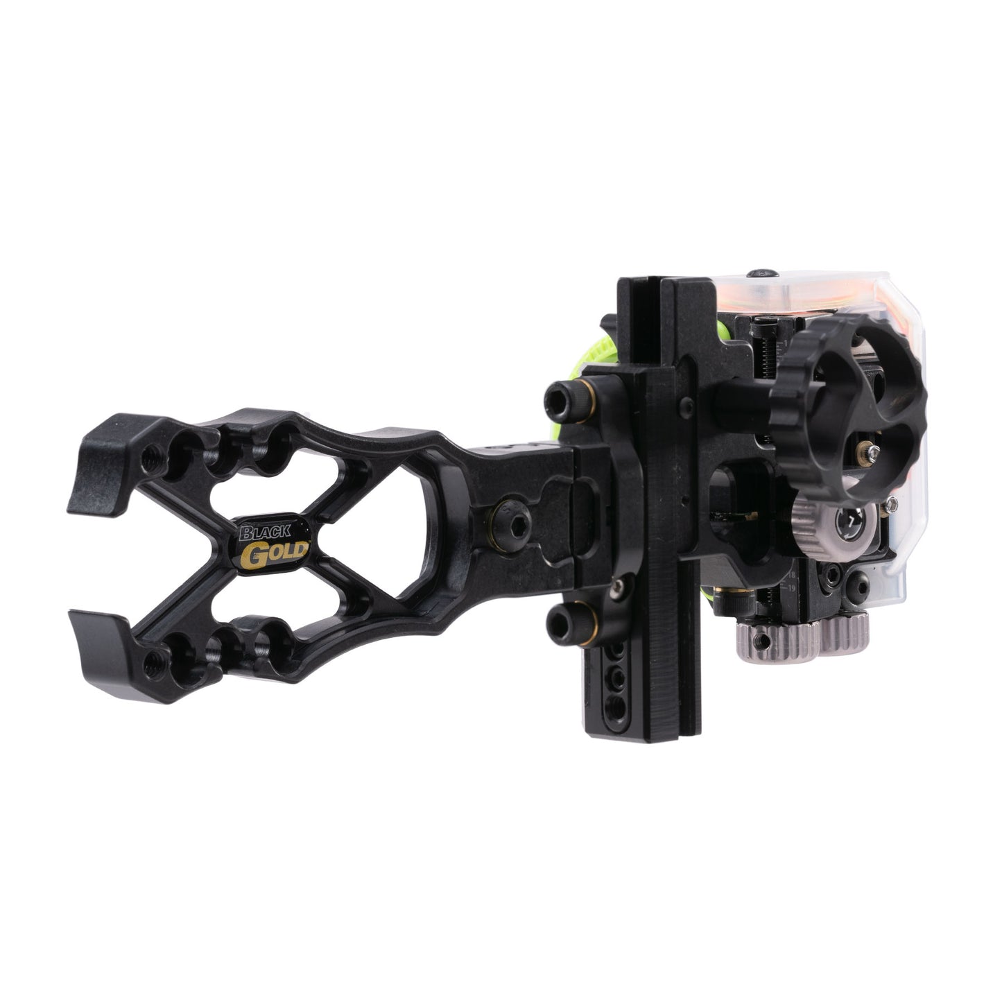Black Gold Pro Sight bow sight side view black