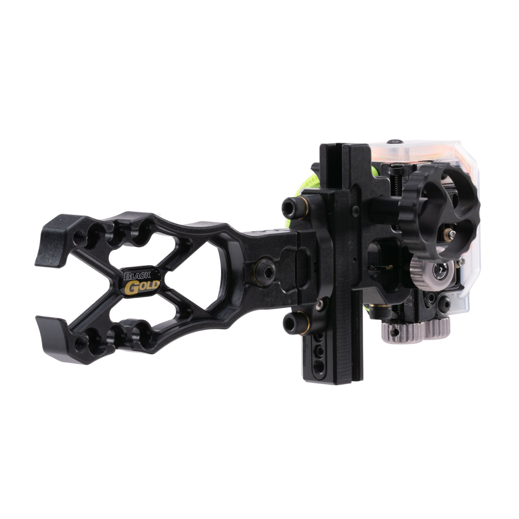 Black Gold Pro Sight bow sight side view black