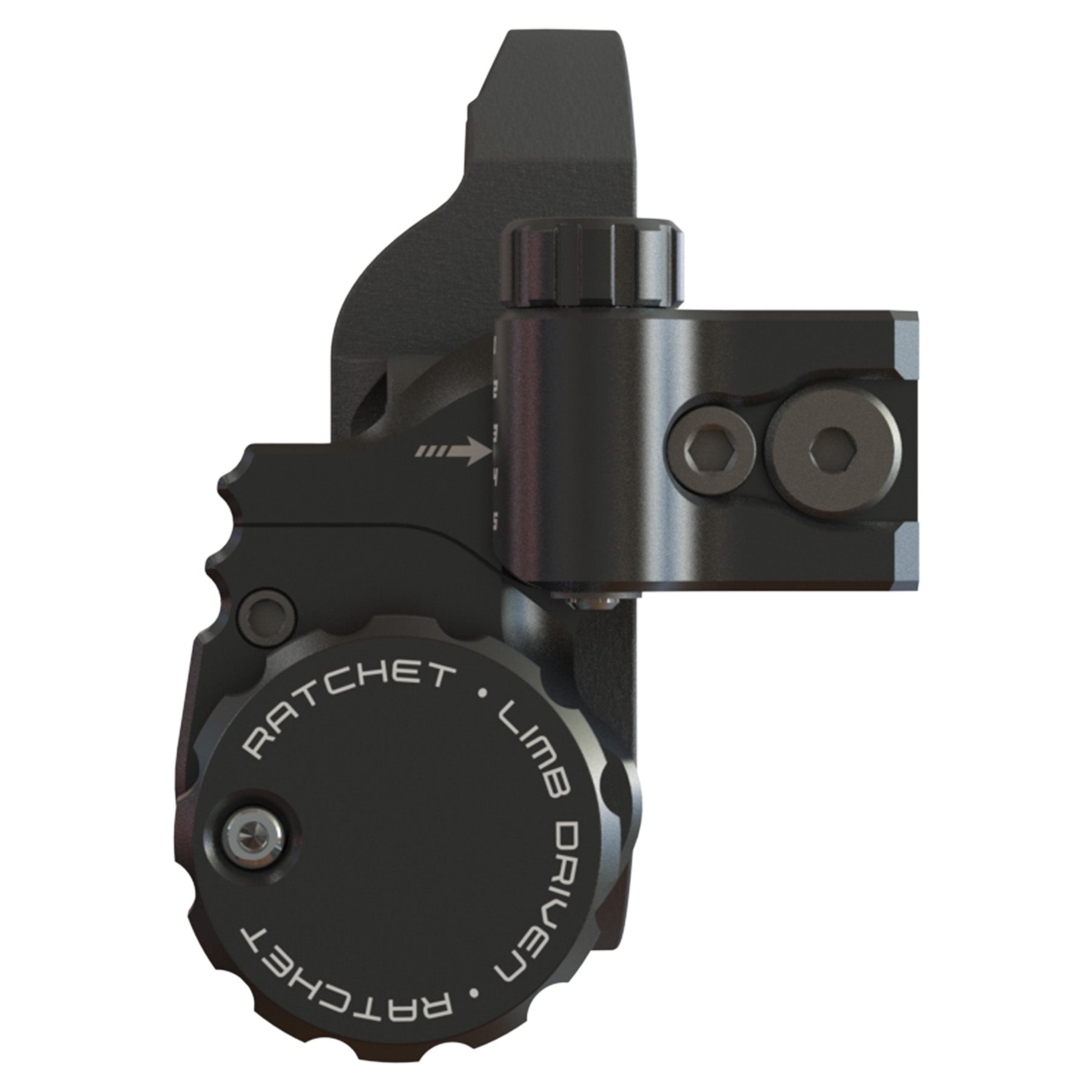 Black Gold Ripcord Ratchet limb-driven arrow profile view