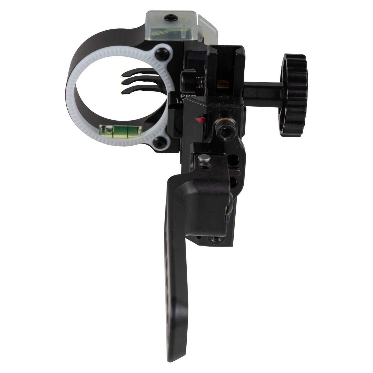 Bowtech Centermass Pro Hunter Sight black archery sight with fiber optic pins and adjustment knob
