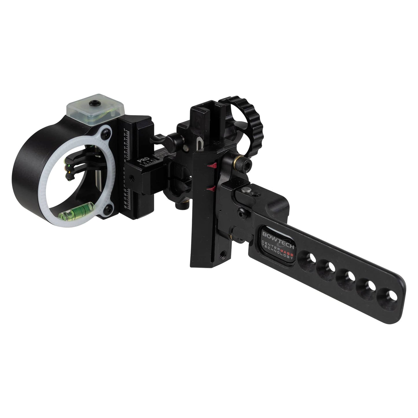 Bowtech Centermass Pro Hunter Sight archery sight with adjustable scope and black finish