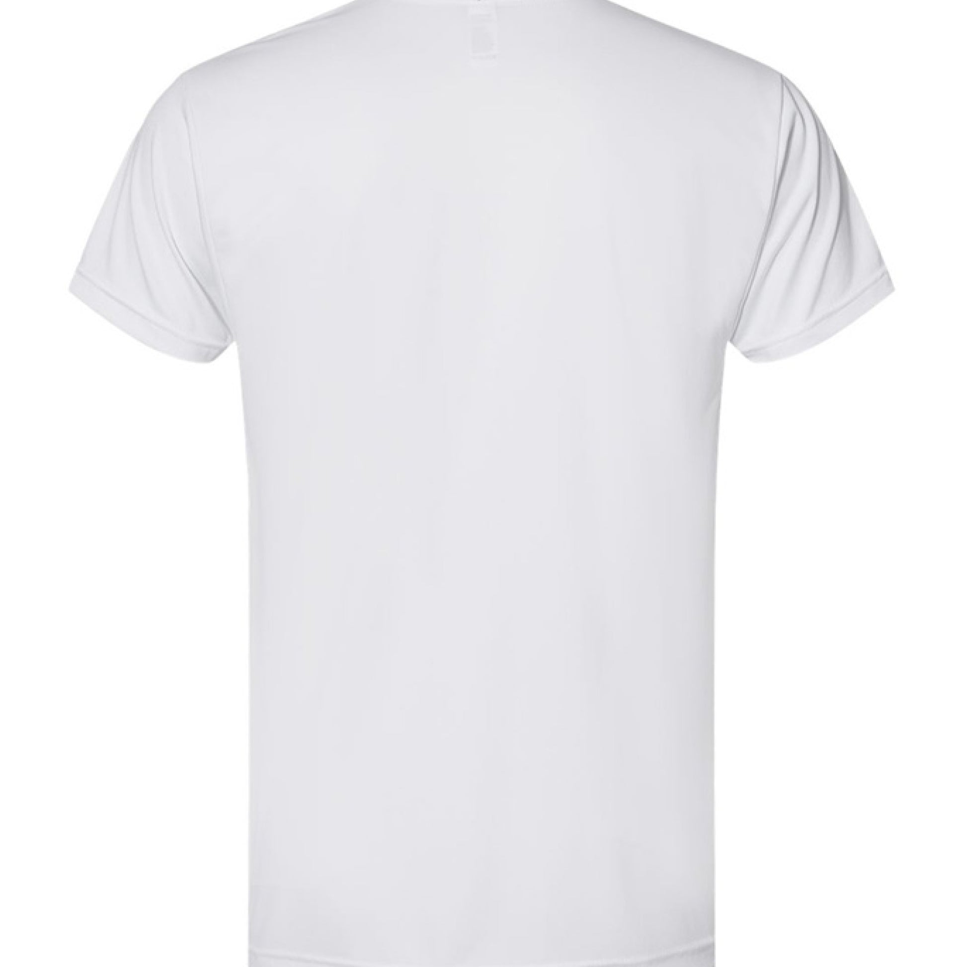 White blank elk archery t-shirt from C and K Archery showing the back side