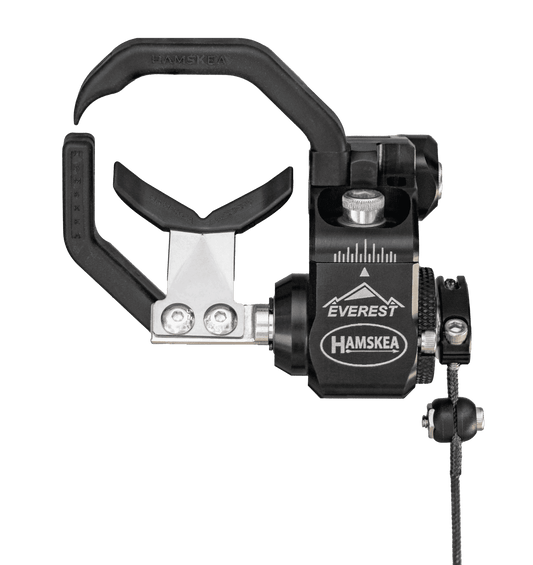 Hamskea Everest Integrate arrow rest in black with precision adjustment features for archery