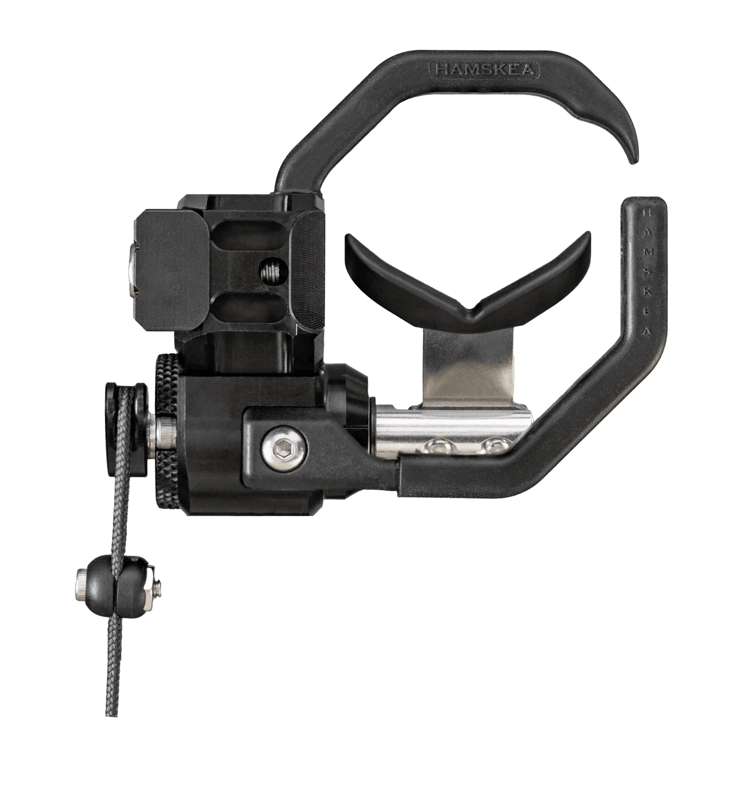 Hamskea Everest Integrate arrow rest in black with adjustable components for precision archery