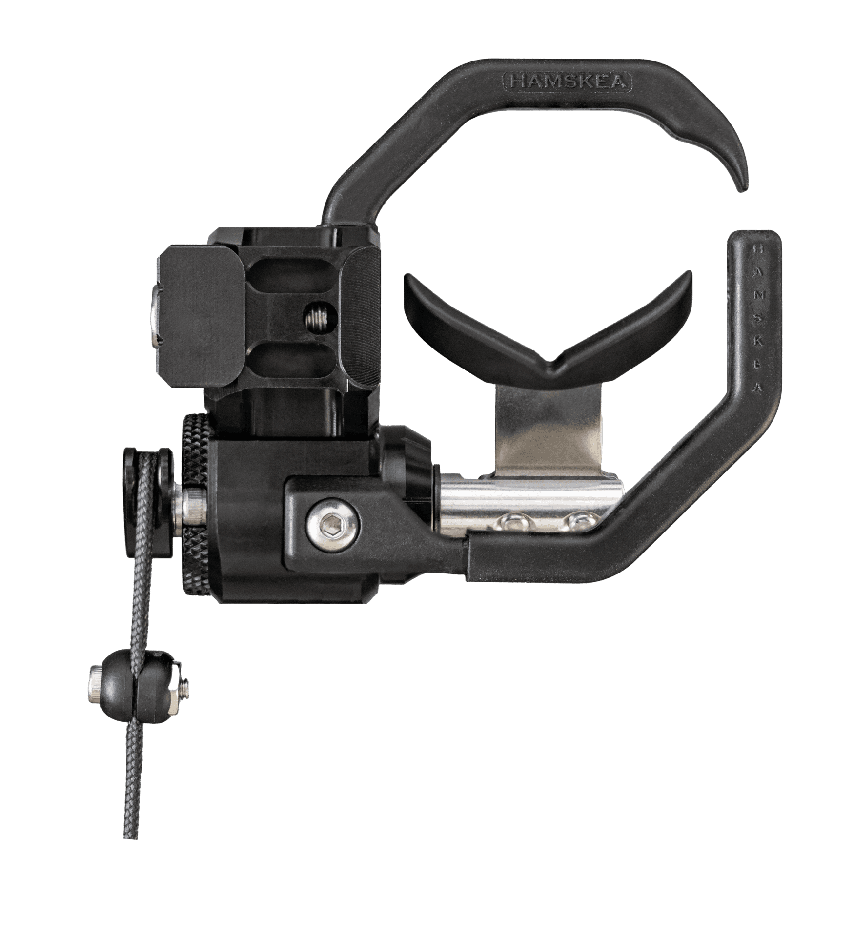 Hamskea Everest Integrate arrow rest in black with adjustable components for precision archery