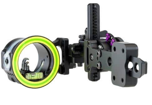 Spot Hogg Boonie Triple Stack sight side view black with neon green ring